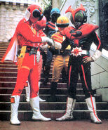 The Gorengers with Kamen Rider Stronger
