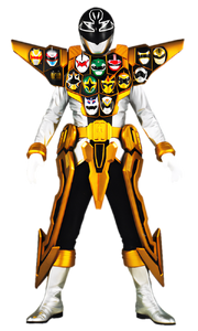 Złoty Super Megaforce - kostium