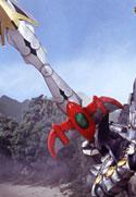 The Serpent Sword held by the Thunder Megazord.