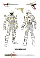 The Morphinaut Power Rangers Universe concept art.
