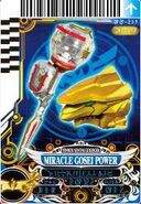 Blue "Miracle Gosei Power" Card