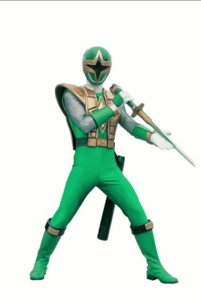 green power ranger samurai costume