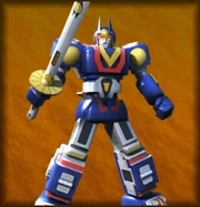 Sun Vulcan Robo as depicted in Super Sentai Battle: Dice-O.