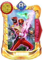 Armed TyrannoRanger Card in Super Sentai Legend Wars