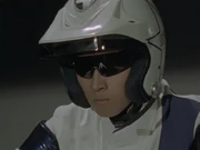 Tetsu's shield sunglasses.