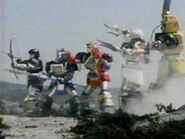 Shogunzords with weapons