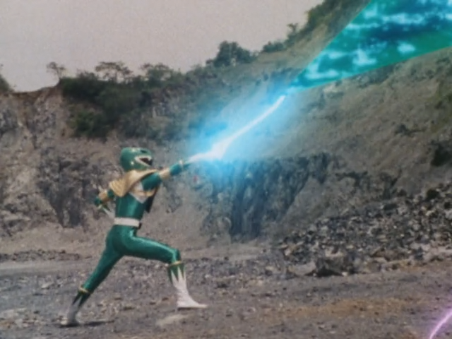 Power ranger green sword sale