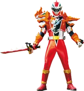 Dino Fury Red Blazing Battle Armor