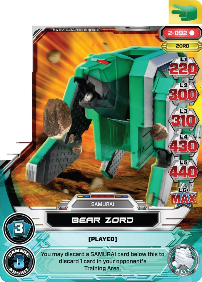 Bear Zord (2-092) | PRACG Wiki | Fandom