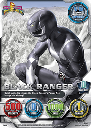 Collectible Card Game Black Mighty Morphin Power Ranger