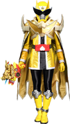 Yellow Oni Ranger Golden Phoenix Armor