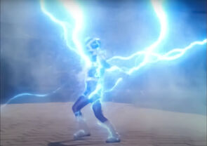 T.J. is brutally beaten by the Blue Psycho Ranger