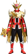 Red Samurai Ranger Golden Phoenix Armor