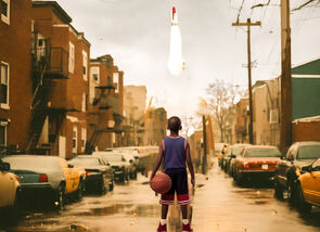 André Watches the NASADA Space Shuttle
