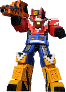 Digi Eagle Megazord: Combo 1-2-3 with Giraffe Launcher