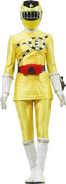 The Yellow Epic Ranger morphed into Train Quantum Guardian Ranger 3 as seen in Epic