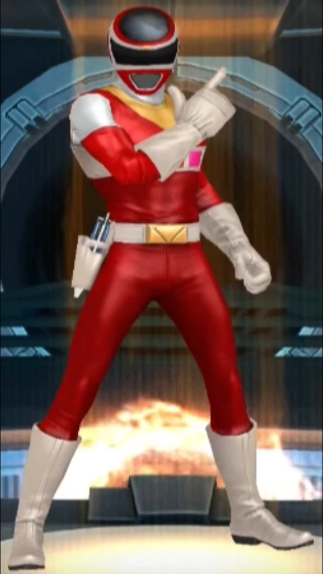 Figurine Power Rangers In Space Legacy Red Ranger - Hasbro, Occasion