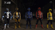 Go-Busters team