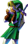 Link (The Legend of Zelda) can teleport to marked locations by playing certain tunes on his Ocarina of Time.