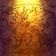 Title screen's world map.