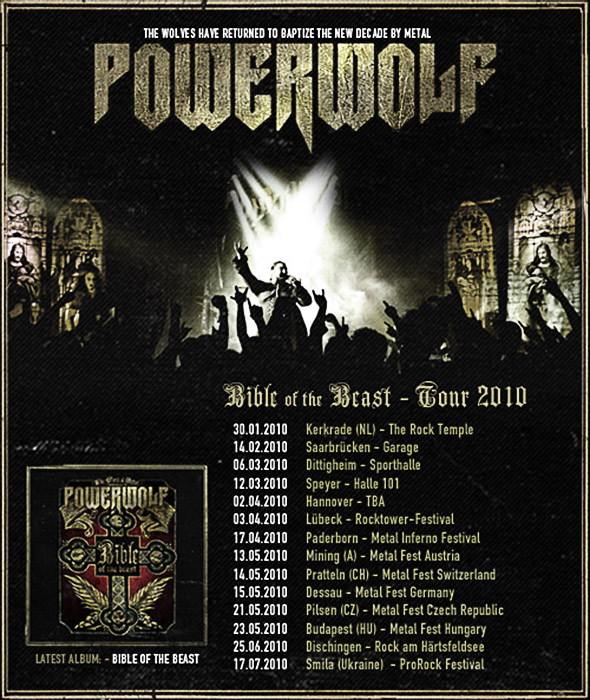 Tours | Powerwolf Wiki | Fandom