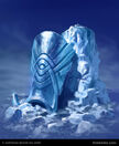 Ice Carved Greaves