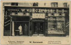 Cukiernia i kawiarnia W.Kurczewskiego przy ulicy Wrocławskiej