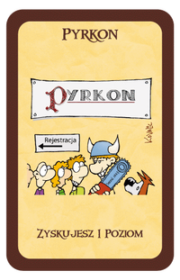 Karta do gry Munchkin promująca Pyrkon