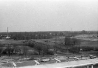 Budowa estakady. Widok z os. Oświecenia