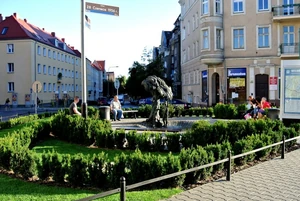 Widok skweru od strony ul