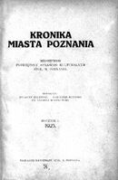 Pierwszy numer Kroniki z roku 1923