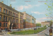 Sąd x.jpg (435 KB) Steueramt, Landgericht, General Commando na pocztówce z lat 1910-14