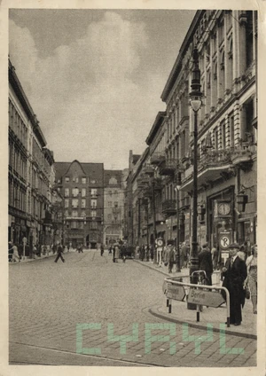 Ulica w trakcie okupacji niemieckiej (wówczas Leo Schlageterstrasse)