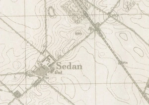 Widok stacji na mapie z  roku