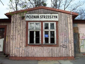 Budynek stacji tuż przed rozbiórką