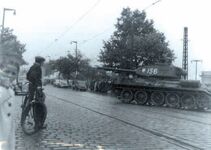 Czerwiec 56 czołg na ulicy