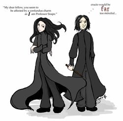 Fanon Snape vs Canon Snape by arabel