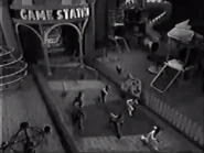 Mommy starts to grab employees and drop them from lethal heights.