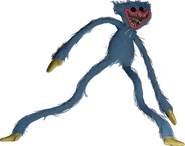 A render of agressive Huggy stretching.