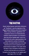 "In the years since the Hour of Joy, the Doctor has become a monster unburdened by any pretense of humanity, the final steps on his “golden path” seemingly within his reach."