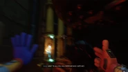 As Doey (possibly) begins to hurt the player, the player has no other choice but to fire their flare gun at the remaining Liquid Nitrogen canisters.