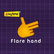 "Flare hand"