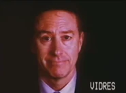 The presenter as he proposes the new Poppy Playtime doll.