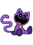 A mural of CatNap from Twitter/X.