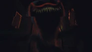 Nightmare Huggy Wuggy jumpscaring and "killing" the Player.