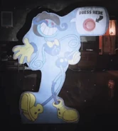 Daddy Long Leg's cutout seen at the Home Sweet Home.