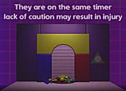 GreenContents8.png (859 KB) The Yellow Mannequin getting crushed by a large door while it had lost power.