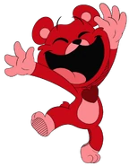 A unused artwork of Bobby BearHug dancing.