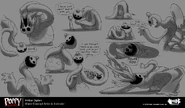 Concept Art of Doey showing a more antagonistic personality. Made by Amber Ogden.