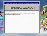 Locked computer message